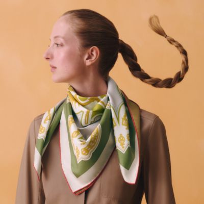 レディス, スカーフ、ショール＆マフラー, スカーフ＆シルク